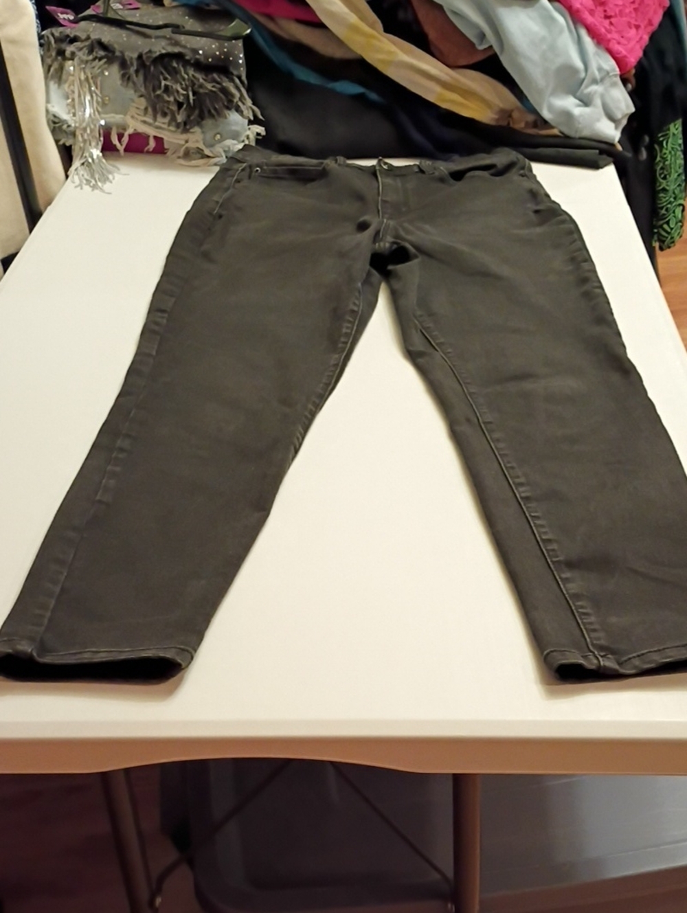 Nicole Miller Dark Black Skinny Jeans